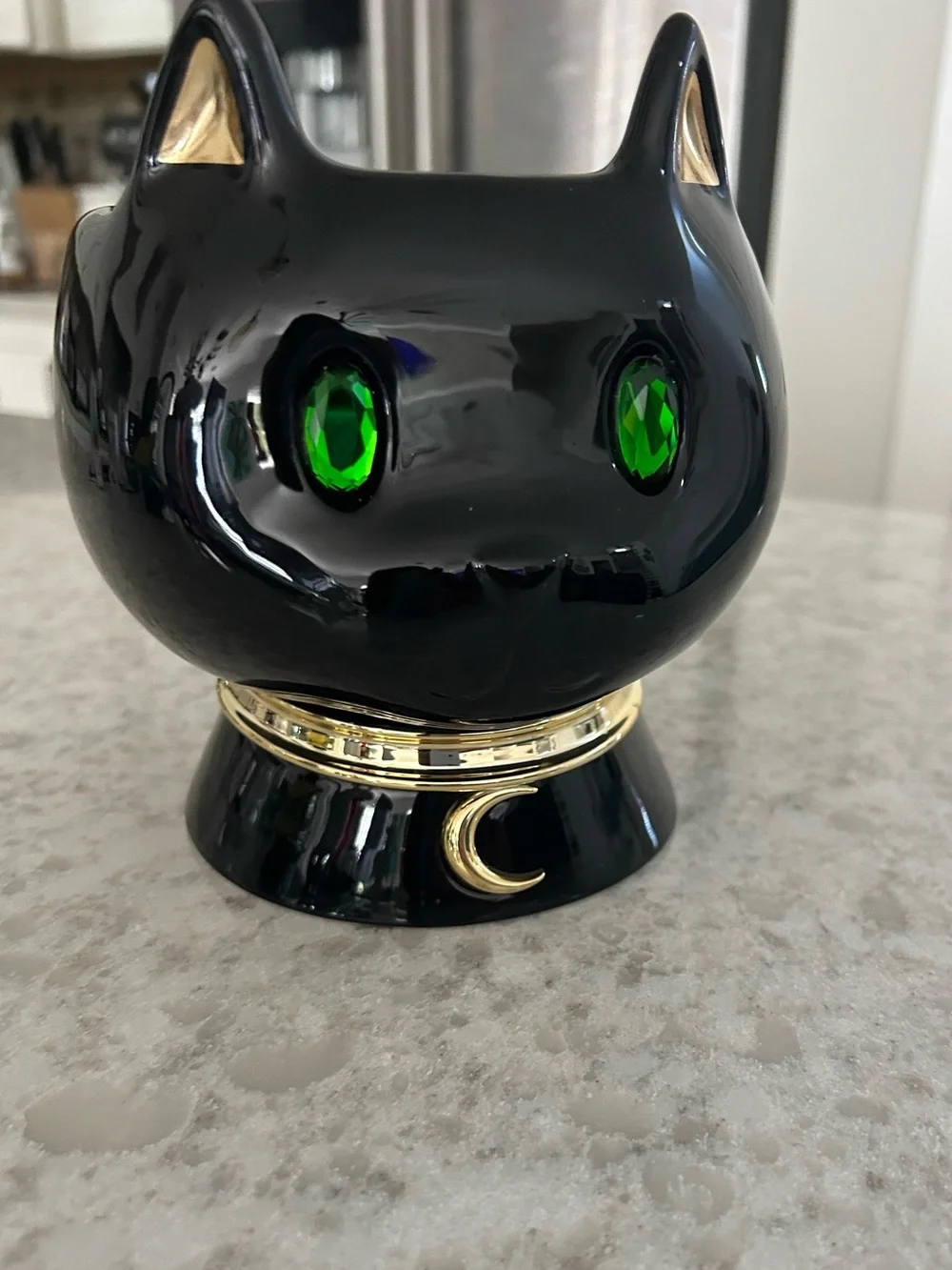 “New” Bath & Body Works Black Cat 3 Wick Candle Holder